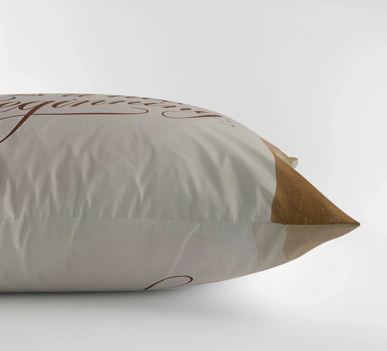 Every Ending is a new Beginning. decorative cushion by logic