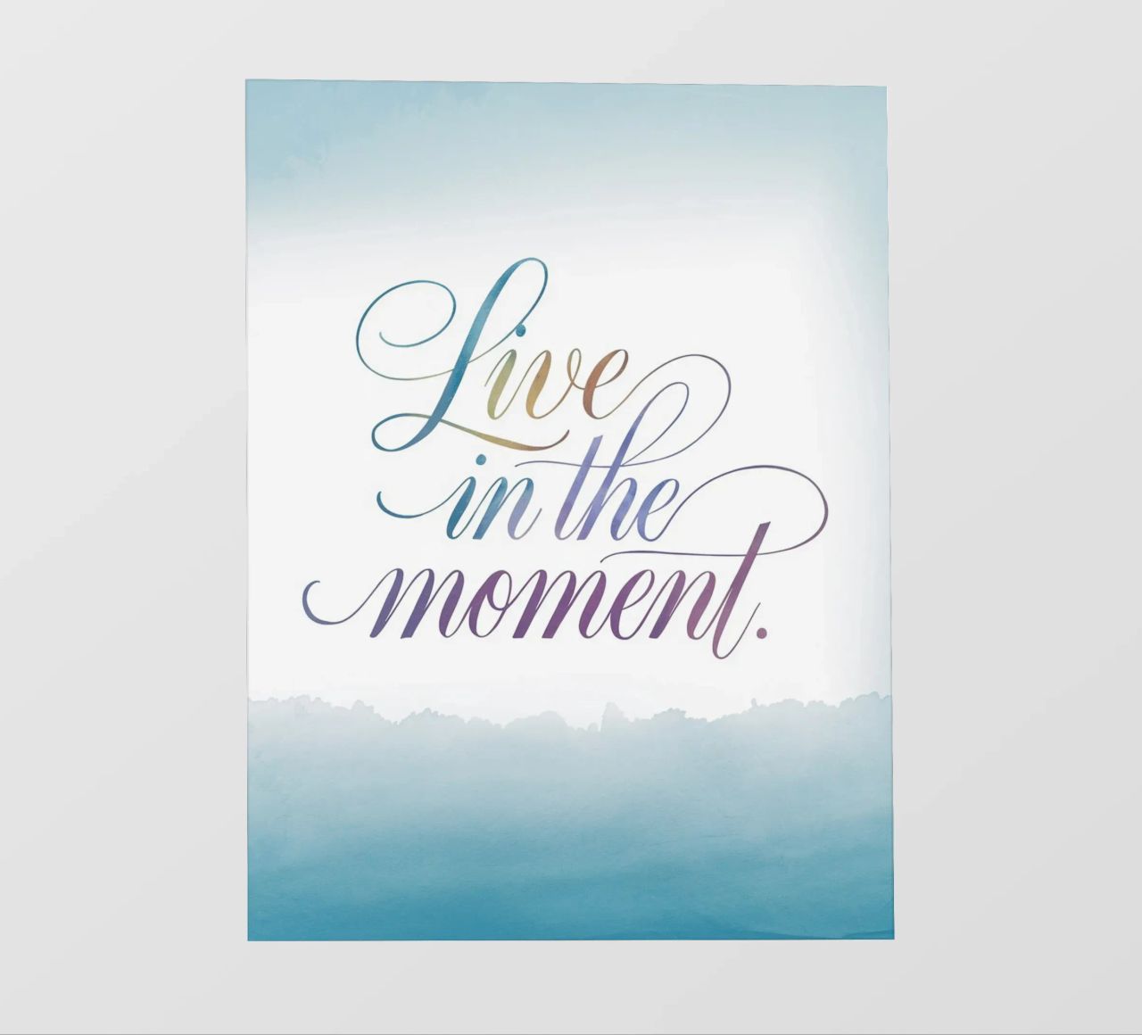 Vivere il momento. pellicola backlit da logic