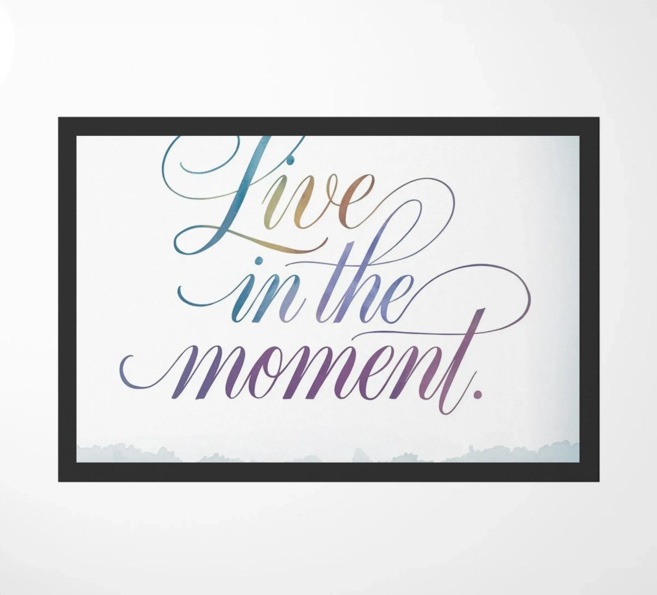 Vivere il momento. zerbino da logic