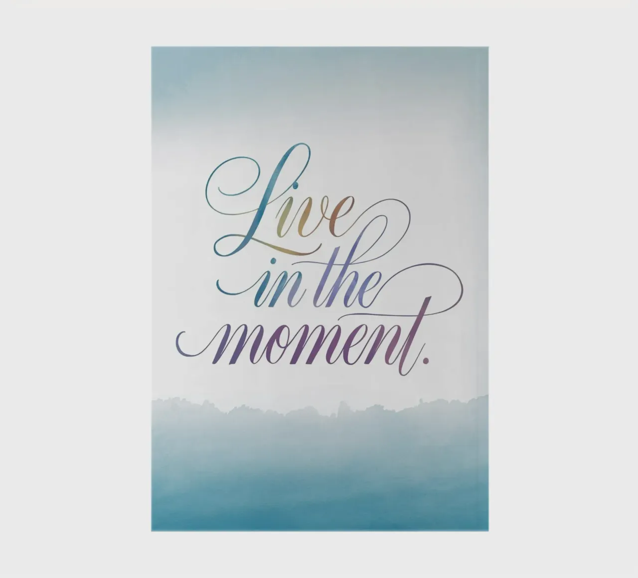 Live in the moment. notebook by logic