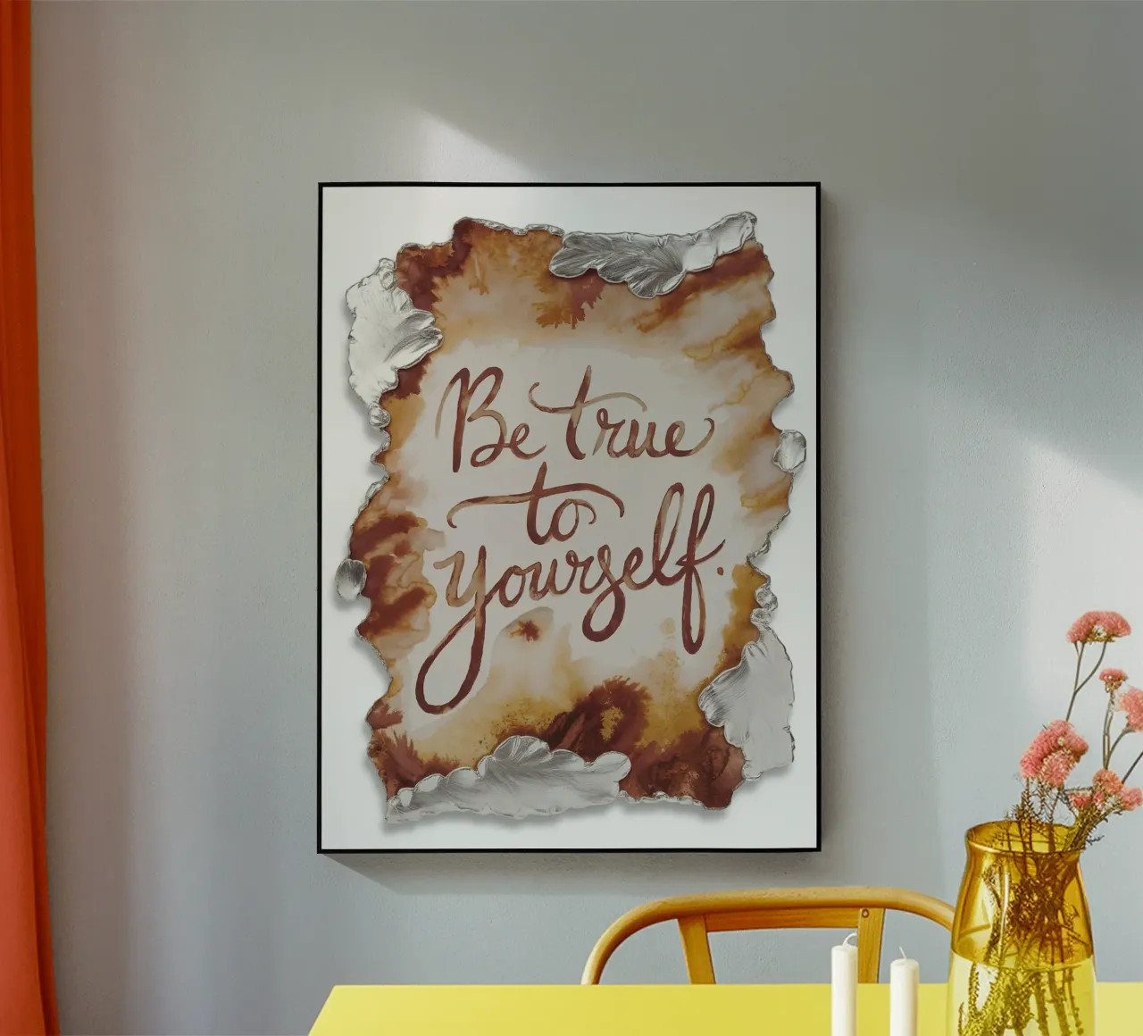 Live in the moment. acrylic glass by logic