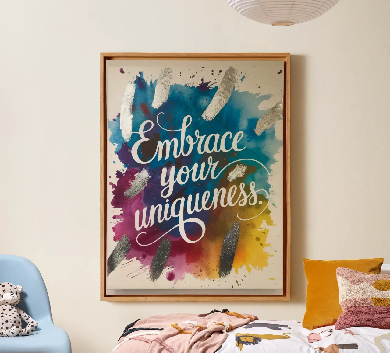 Embrace your uniqueness. canvas by logic