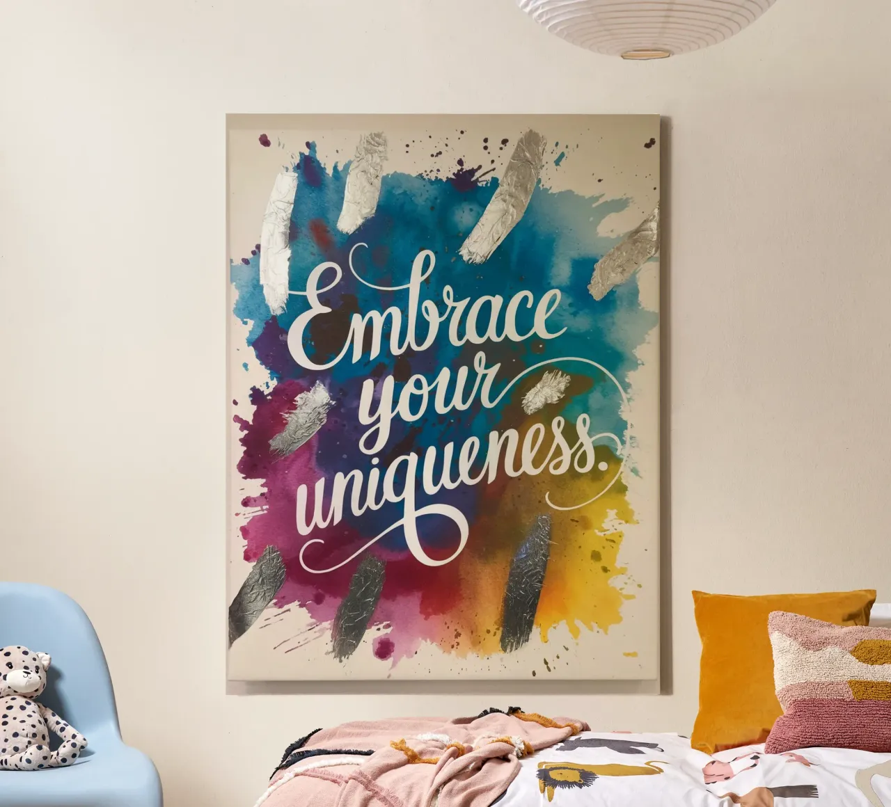 Embrace your uniqueness. canvas by logic