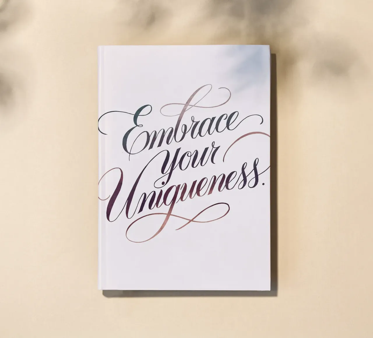 Embrace your uniqueness. notebook by logic
