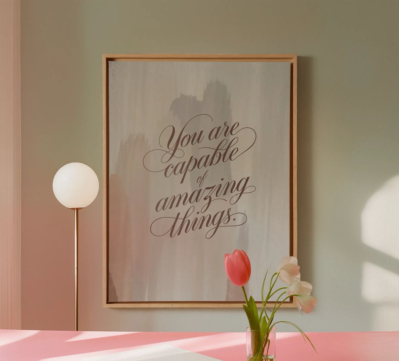 You are capable of amazing things. canvas by logic