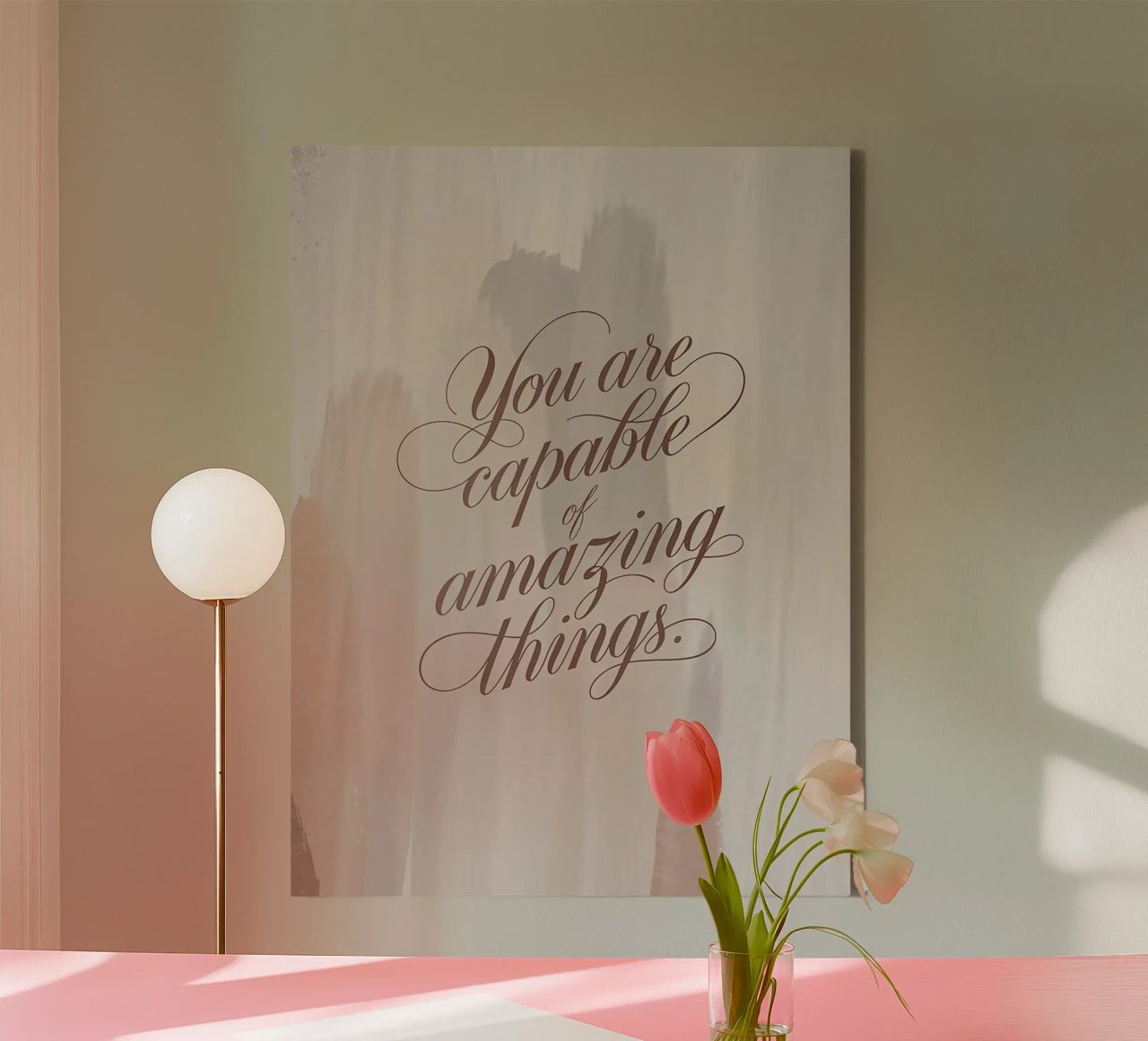 You are capable of amazing things. canvas by logic