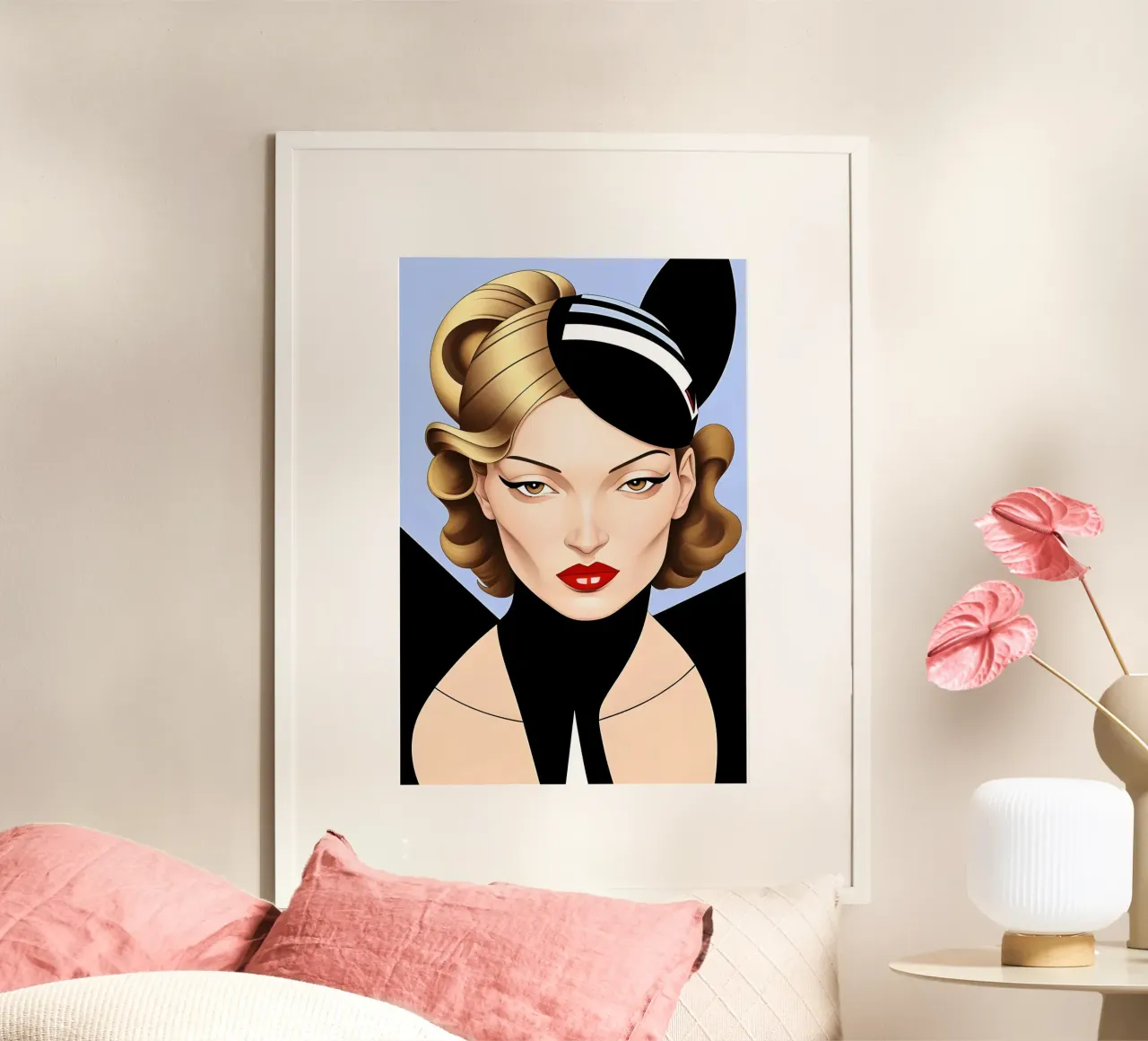 CHIC COUTURE PORTRAIT poster by ART DECO