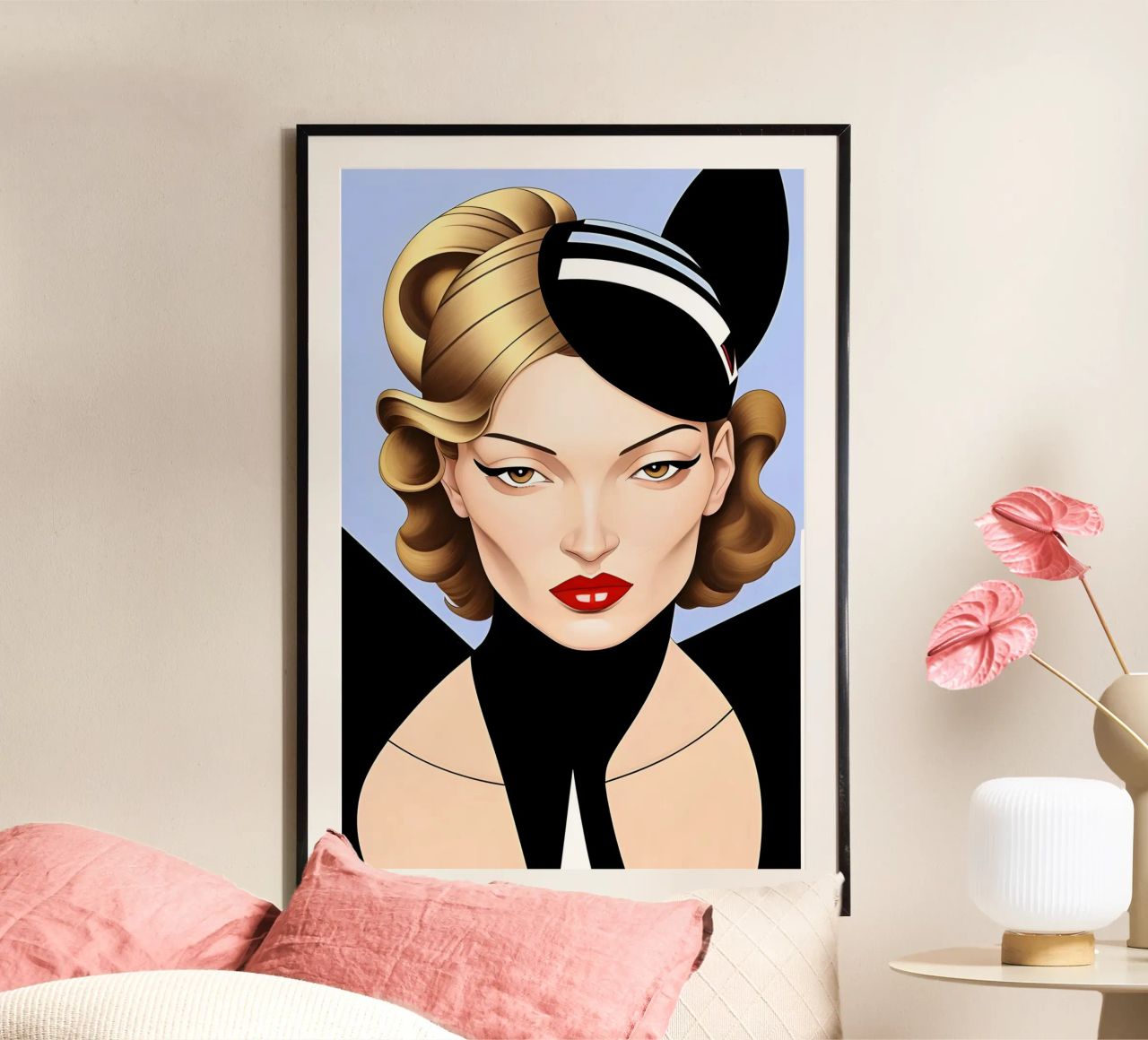 CHIC COUTURE PORTRAIT poster by ART DECO