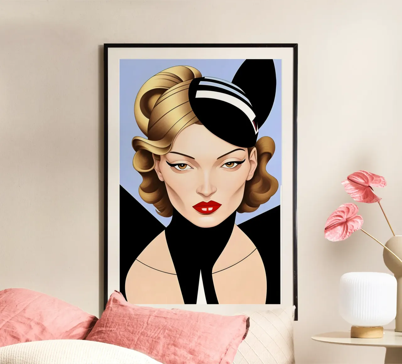 CHIC COUTURE PORTRAIT poster by ART DECO