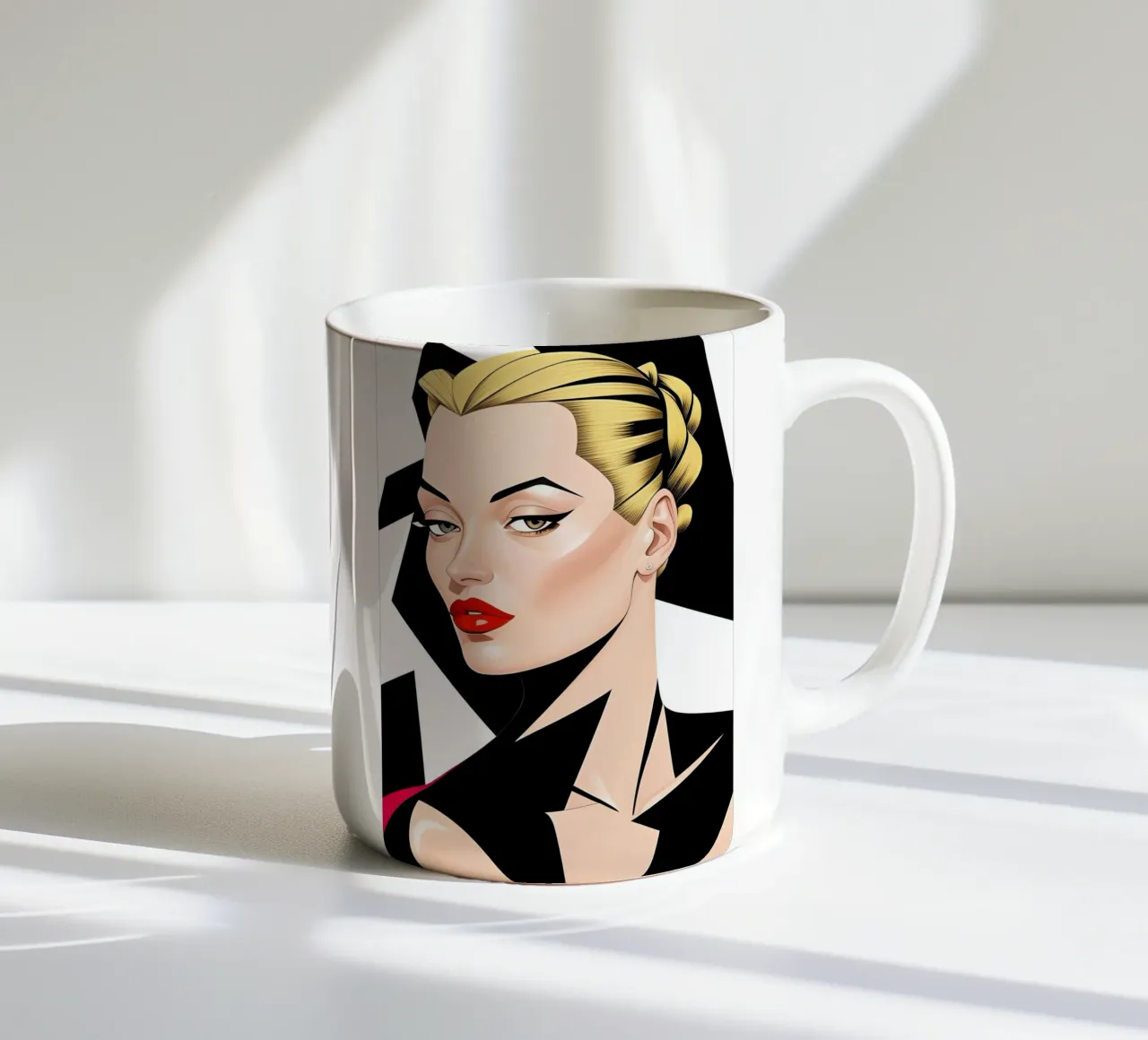 Linee pulite Design audace - Bauhaus tazza in ceramica da ART DECO