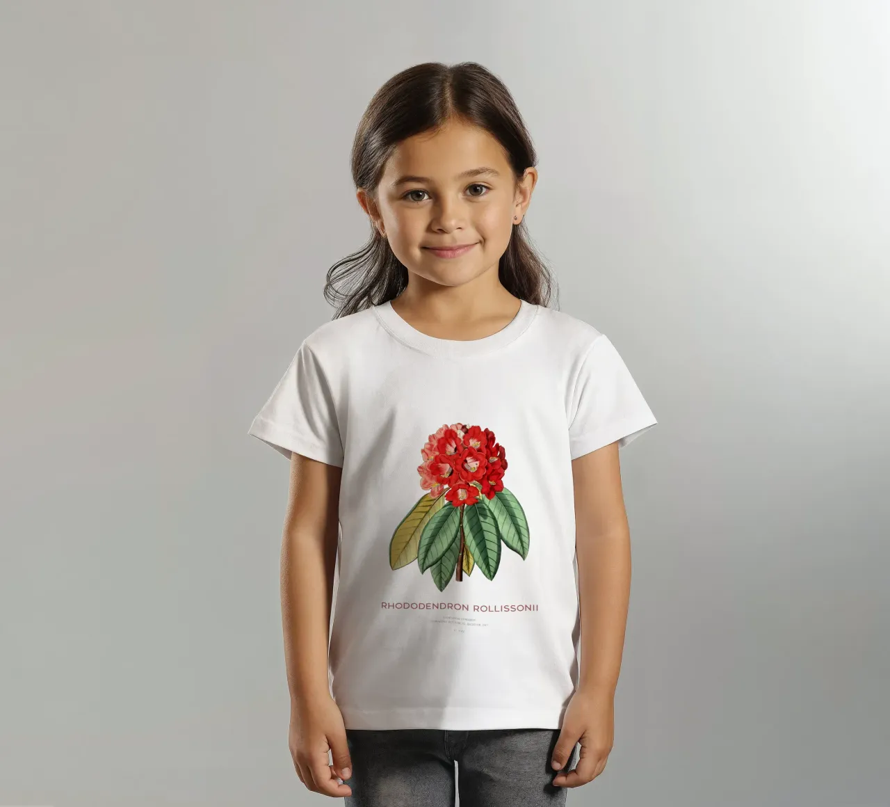Baum-Rhododendron oder Rhododendron rollissonii Kinder T-Shirt von Vintagrafica
