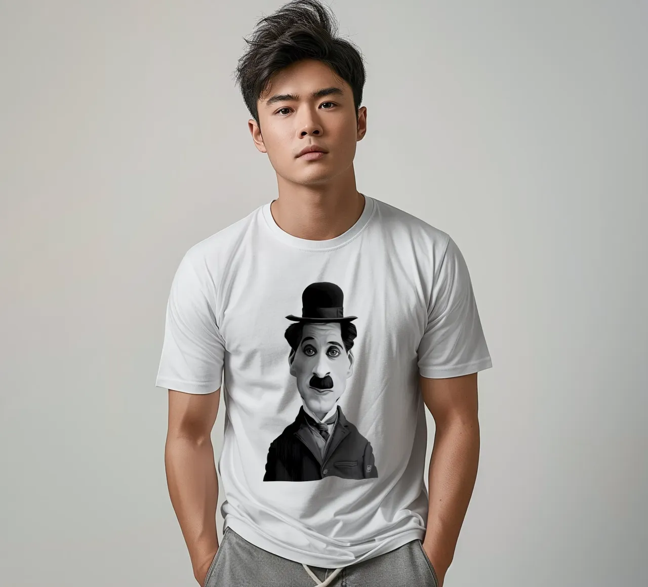 Charlie Chaplin t-shirt da Rob Art | Illustration