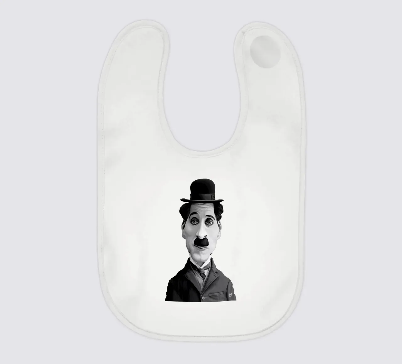Charlie Chaplin bavaglino da Rob Art | Illustration