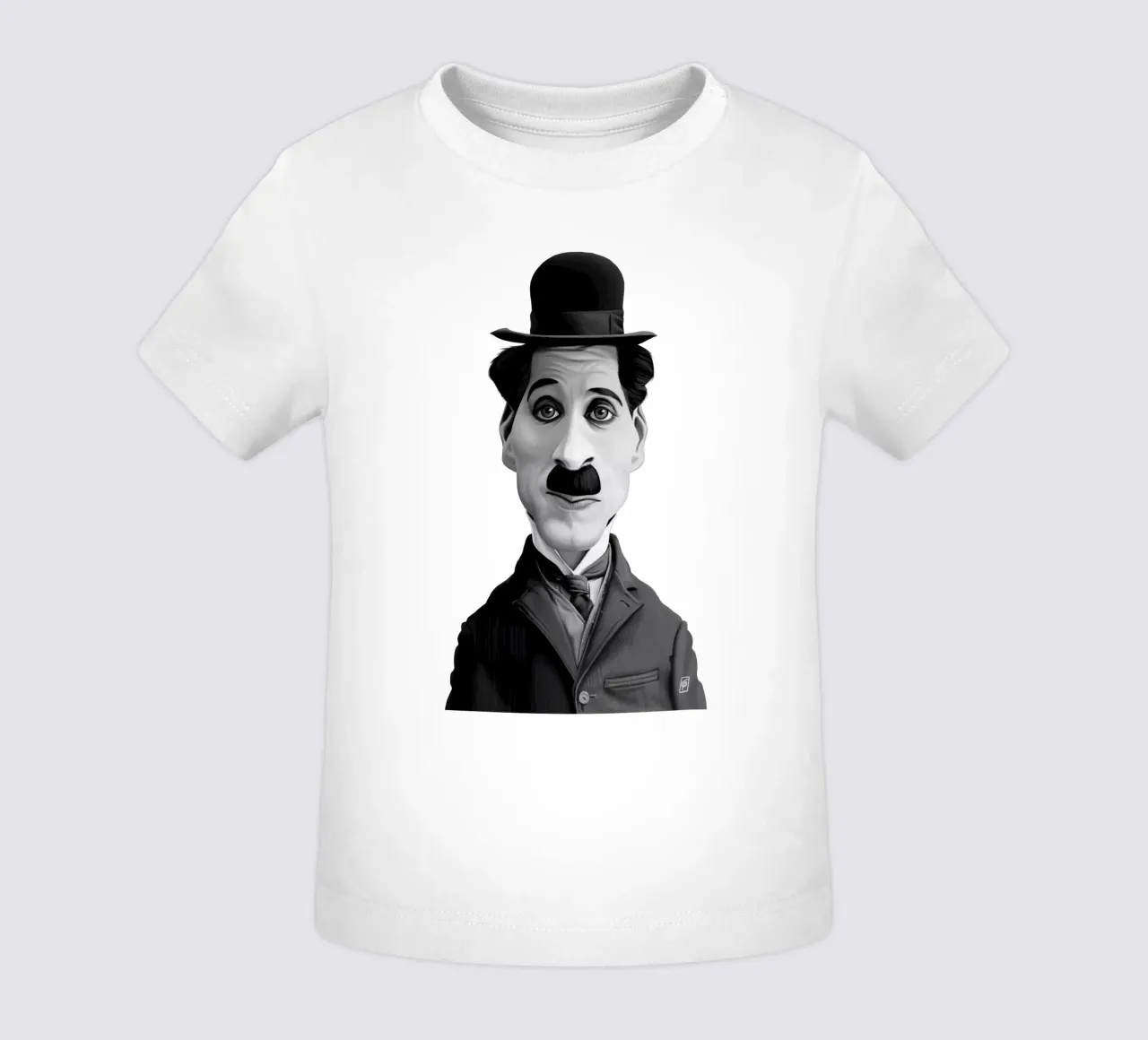 Charlie Chaplin maglietta neonato da Rob Art | Illustration