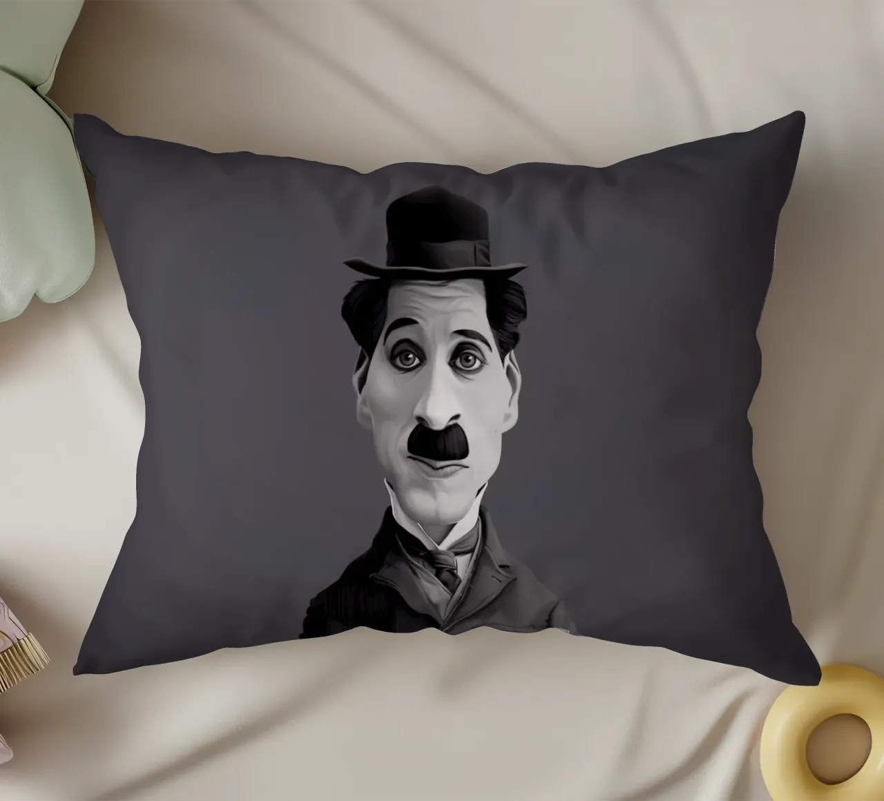 Charlie Chaplin cuscino da Rob Art | Illustration