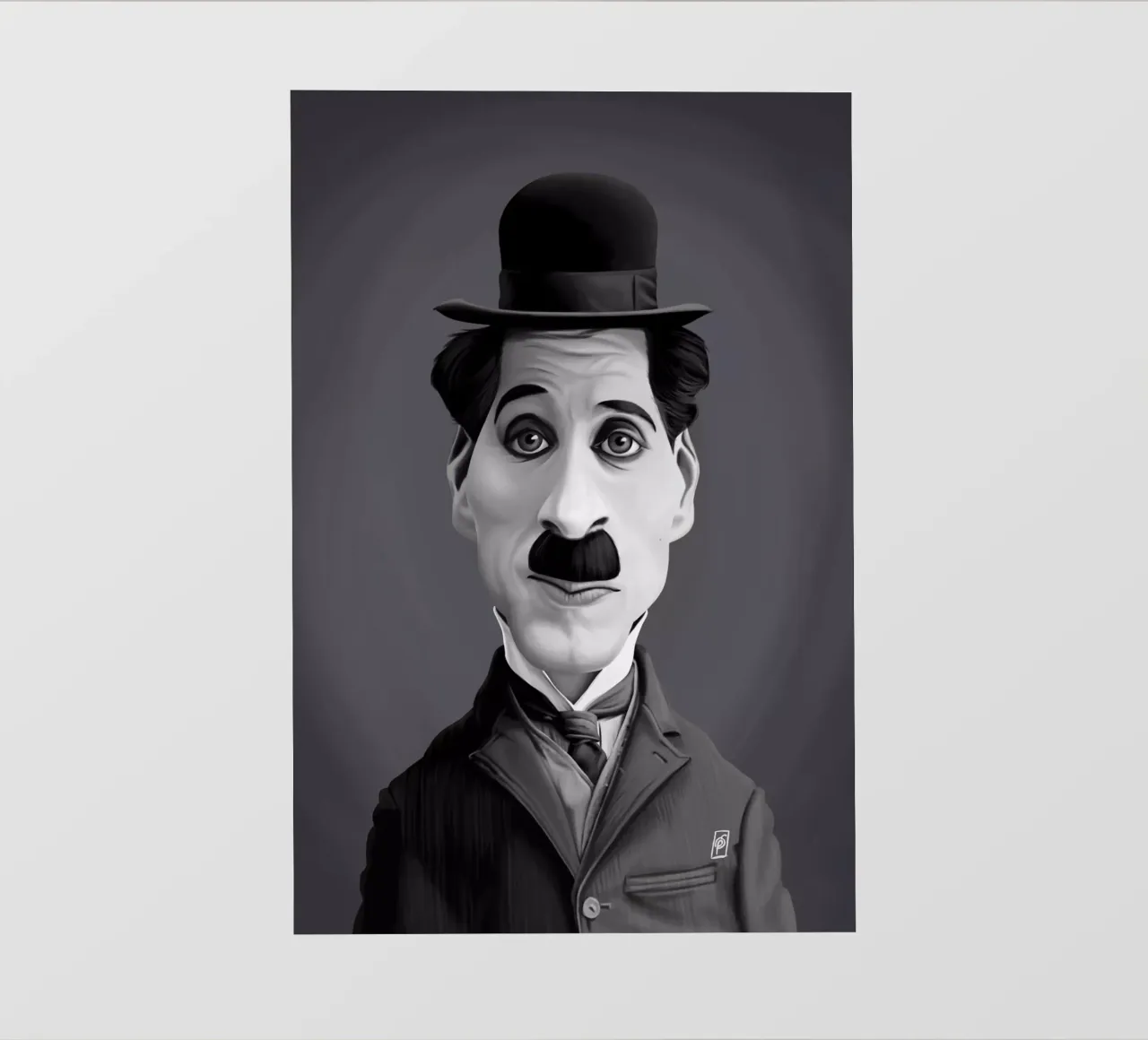 Charlie Chaplin pellicola backlit da Rob Art | Illustration
