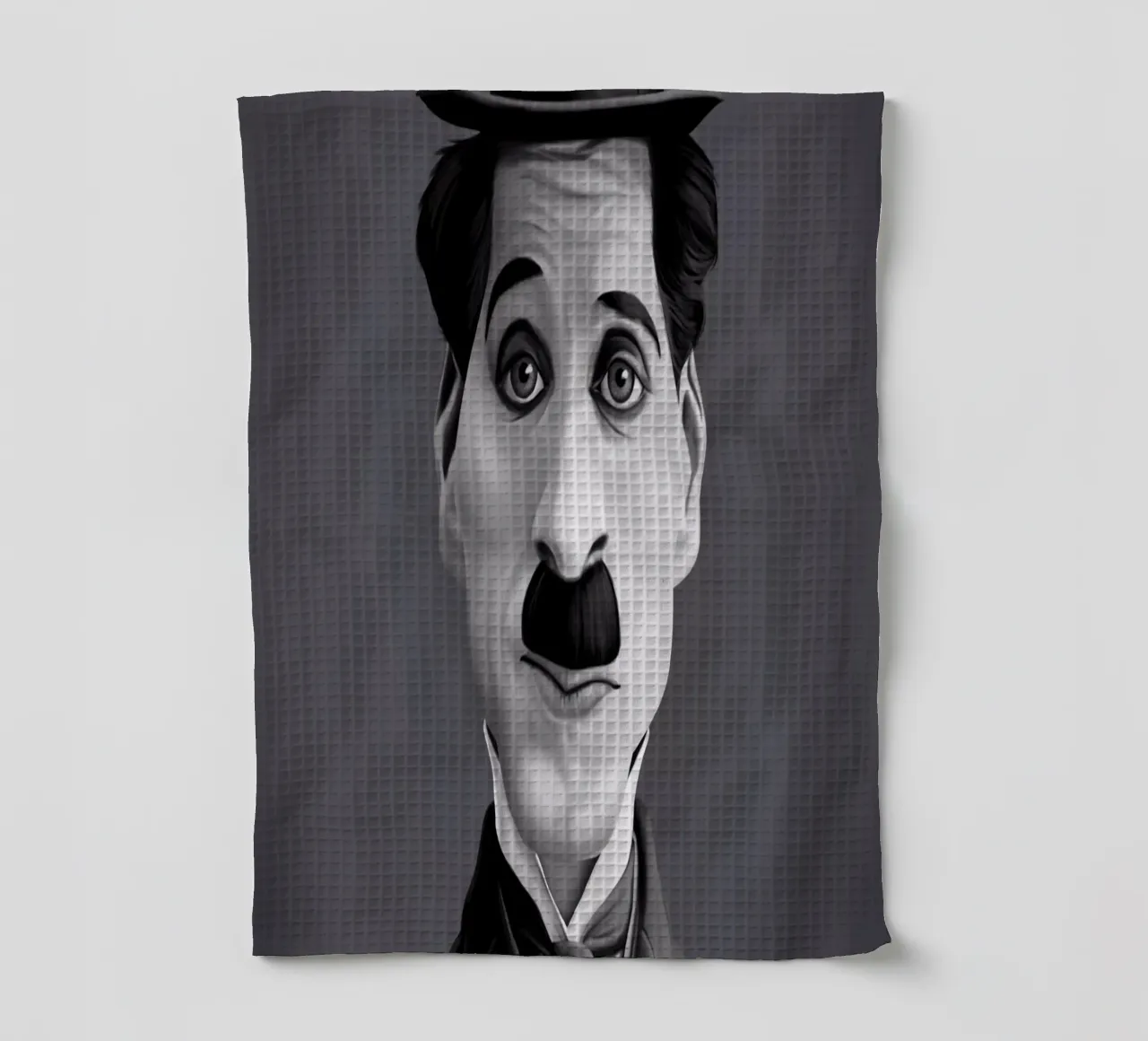 Charlie Chaplin canovaccio da cucina da Rob Art | Illustration