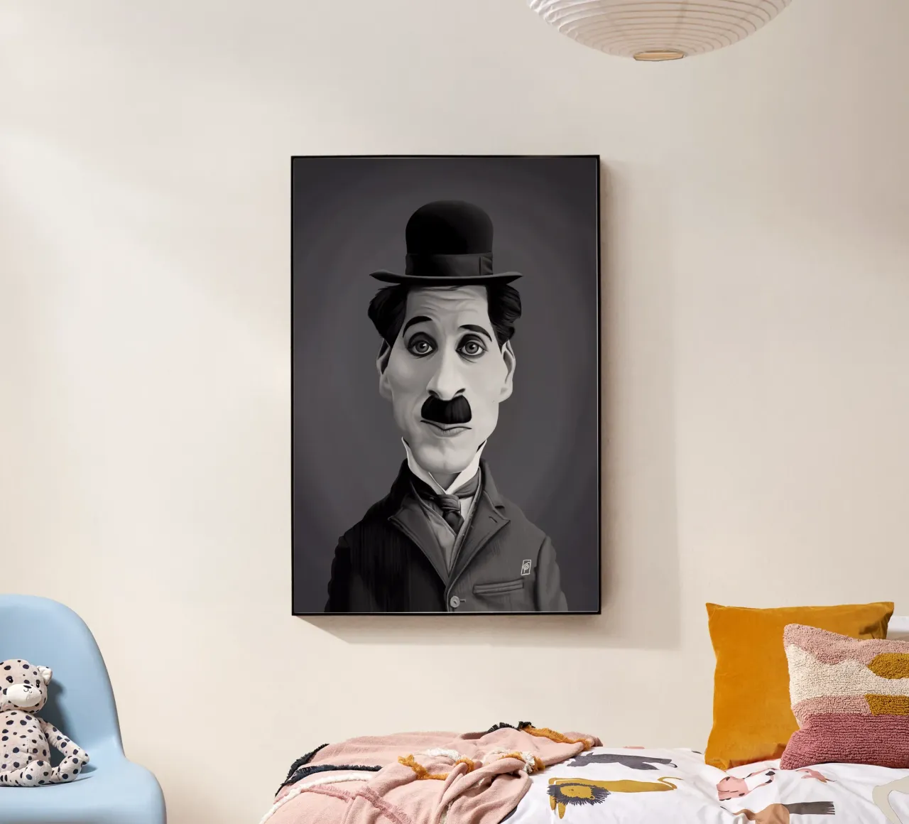 Charlie Chaplin plexiglass da Rob Art | Illustration