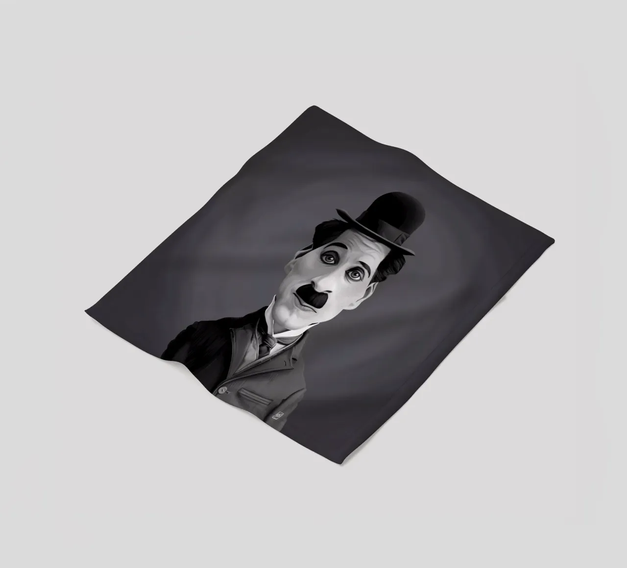 Charlie Chaplin coperta in pile da Rob Art | Illustration