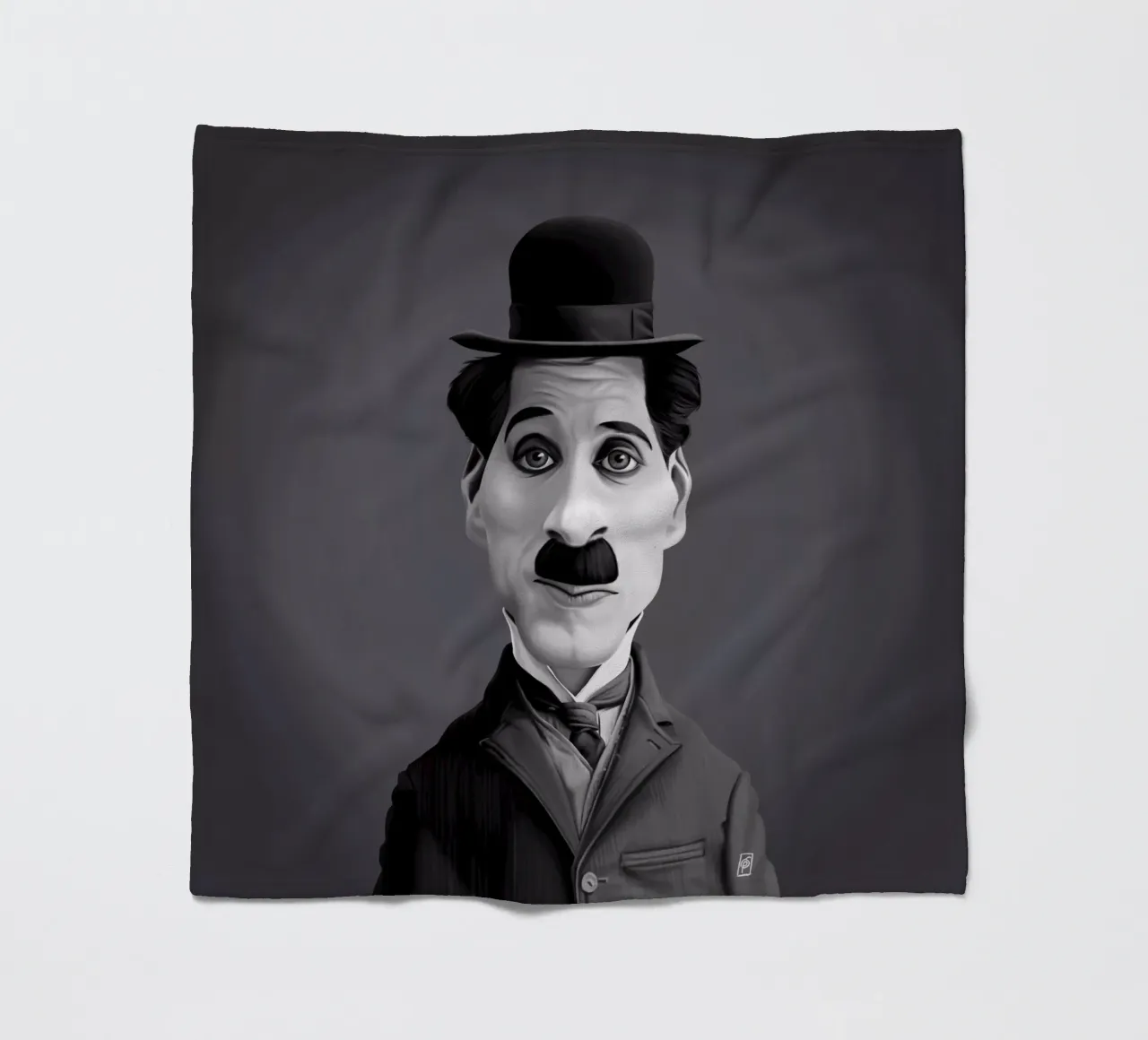 Charlie Chaplin coperta in pile da Rob Art | Illustration