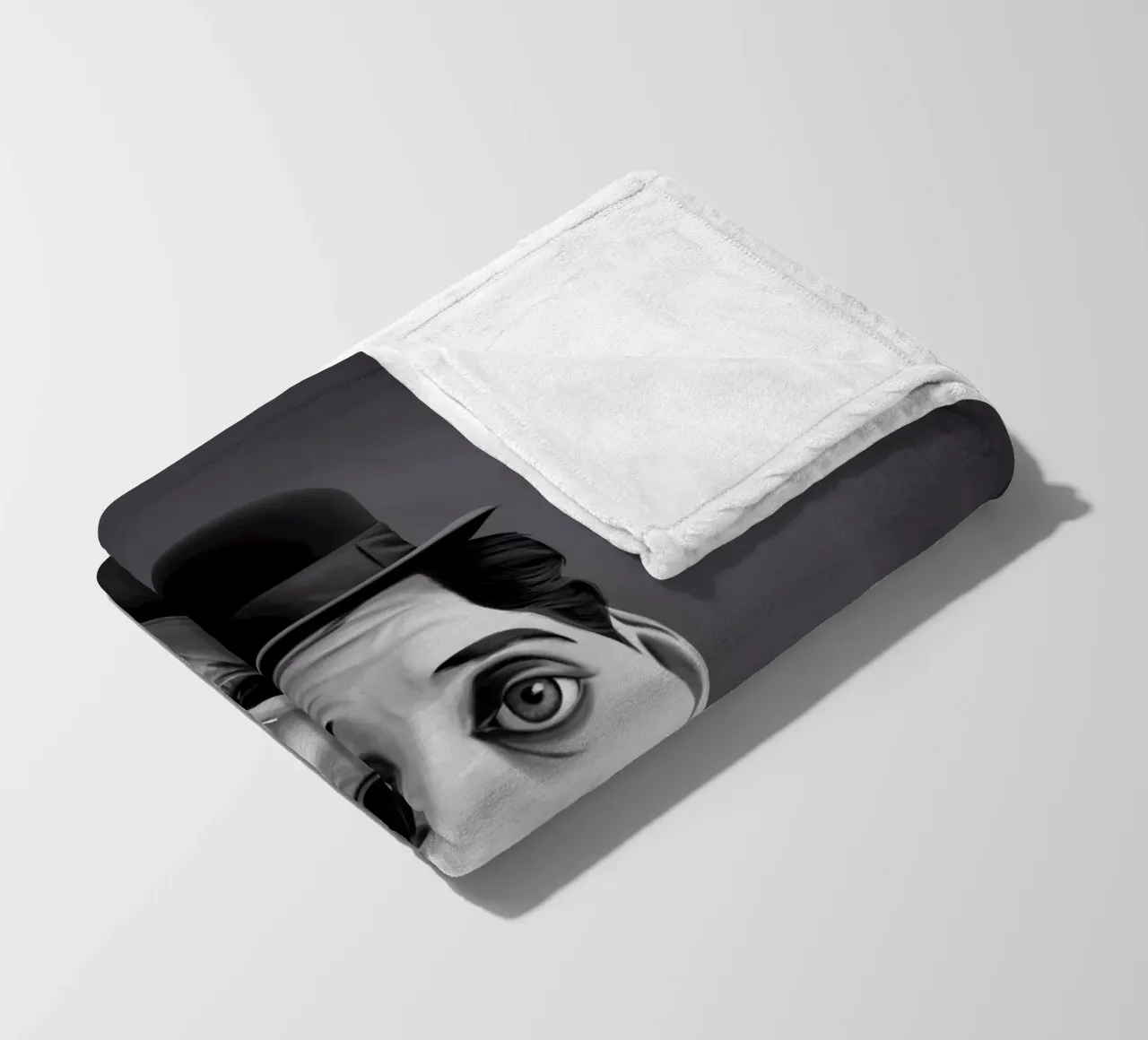 Charlie Chaplin coperta in pile da Rob Art | Illustration