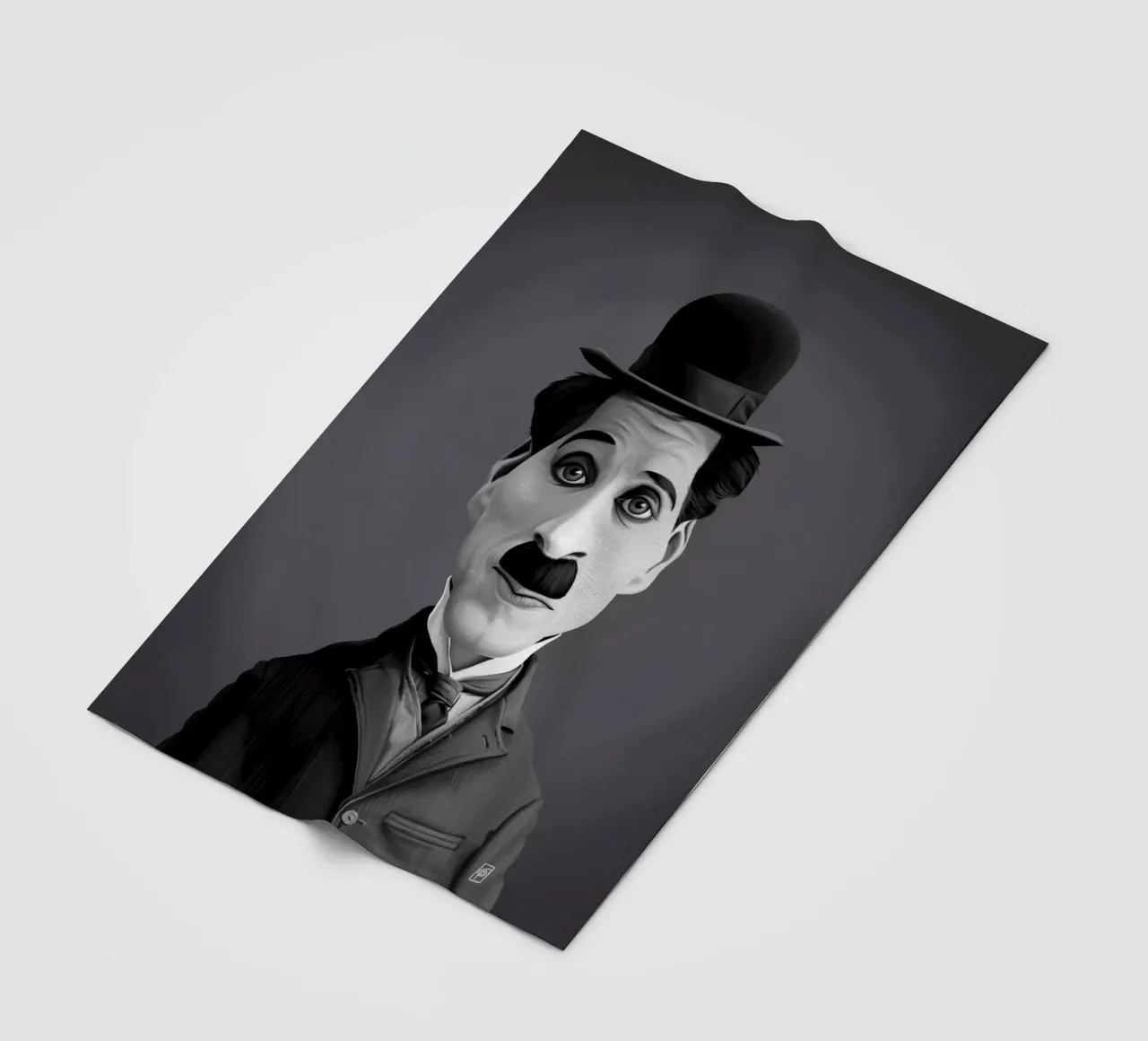 Charlie Chaplin coperta in pile da Rob Art | Illustration