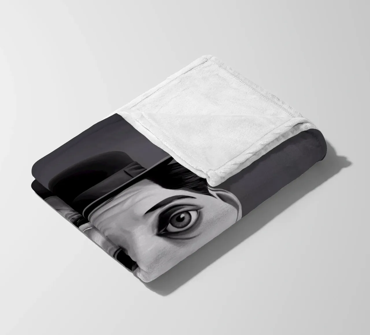 Charlie Chaplin coperta in pile da Rob Art | Illustration