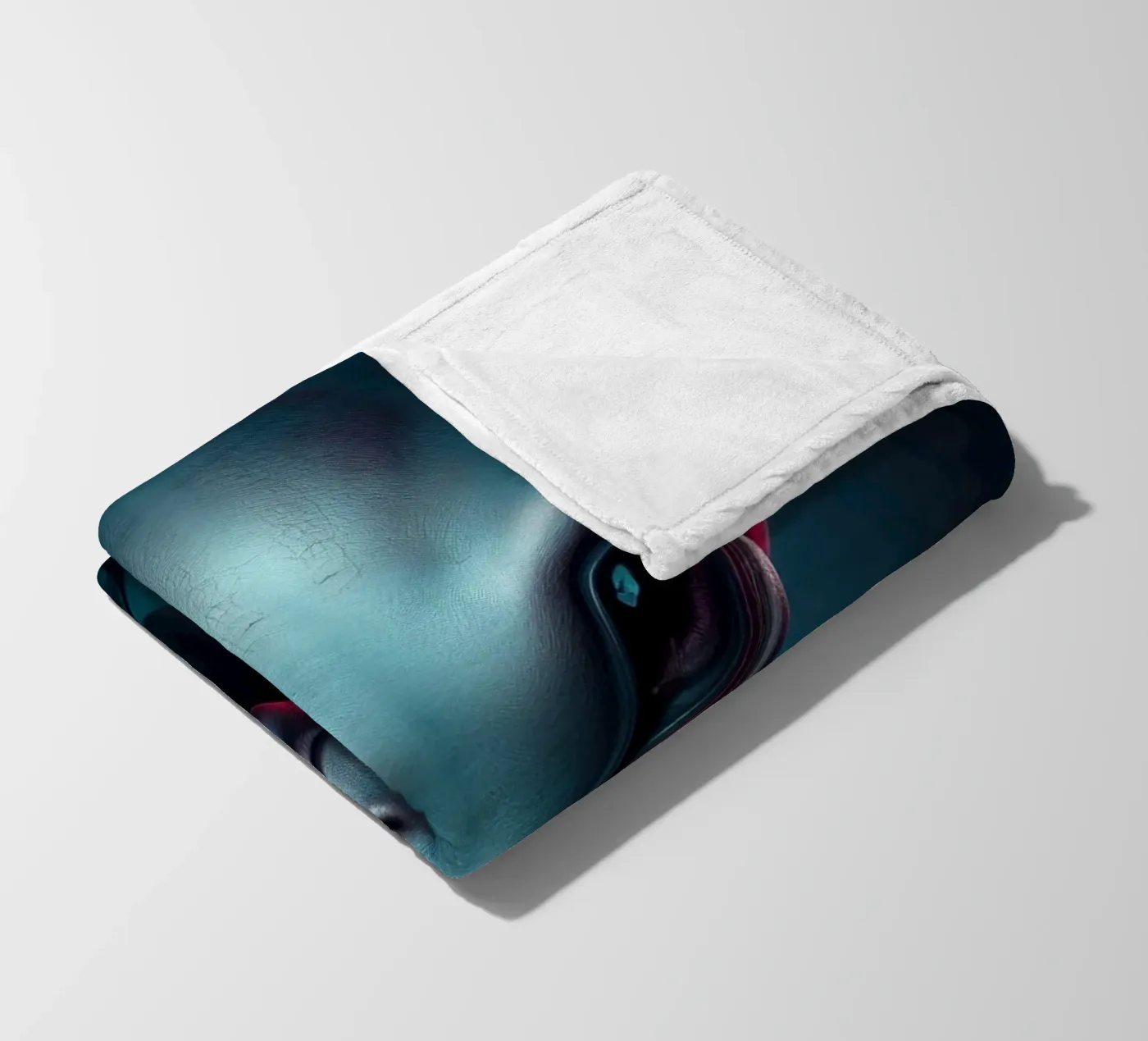 Alien Portrait fleece blanket by Not from this planet