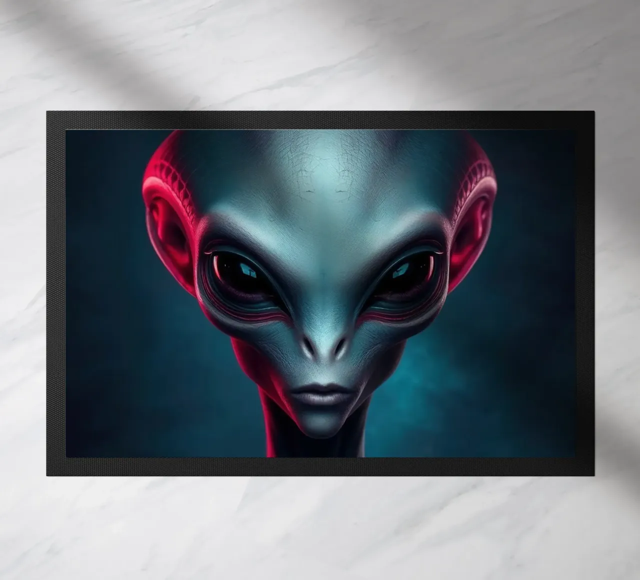 Alien Portrait doormat by Not from this planet