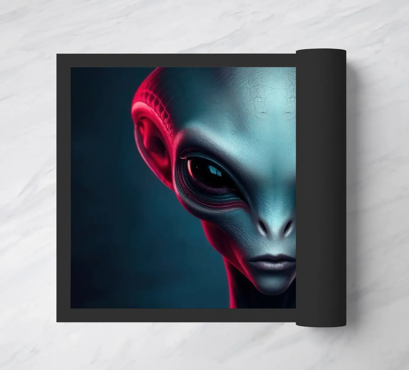Alien Portrait doormat by Not from this planet