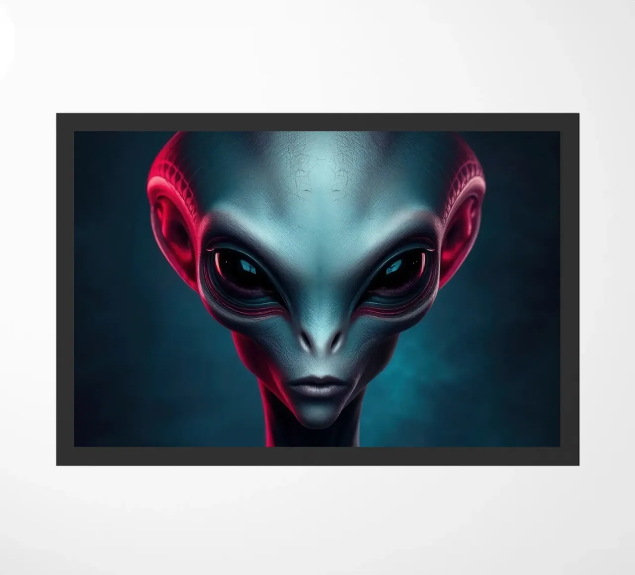Alien Portrait doormat by Not from this planet