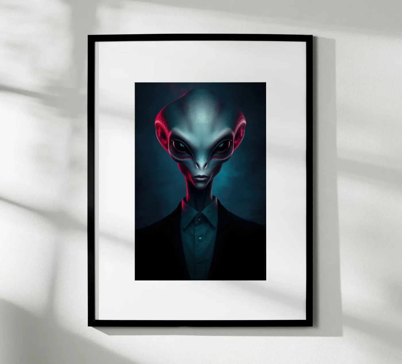 Alien Portrait poster by Not from this planet