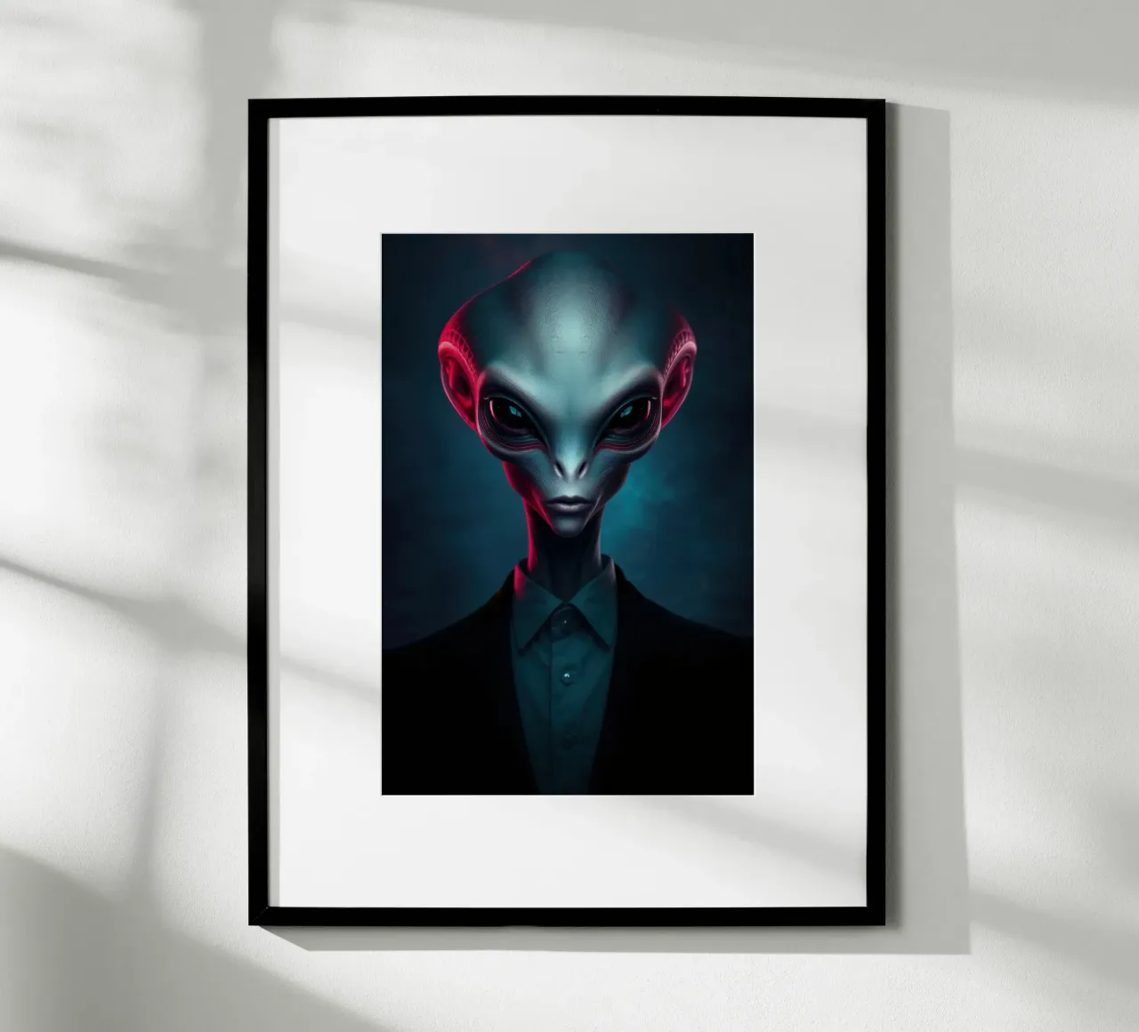 Alien Portrait poster by Not from this planet