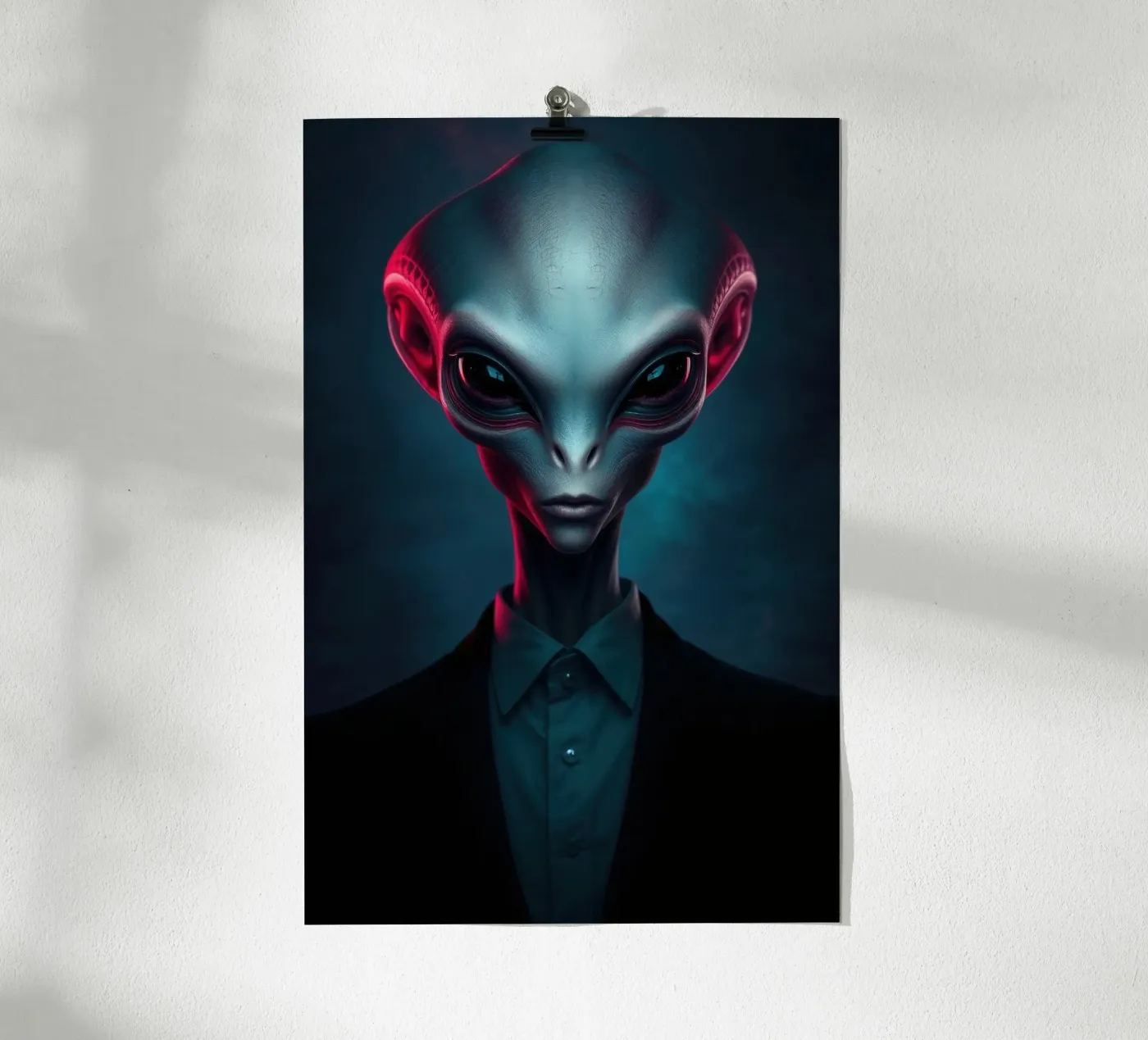 Alien Portrait poster by Not from this planet