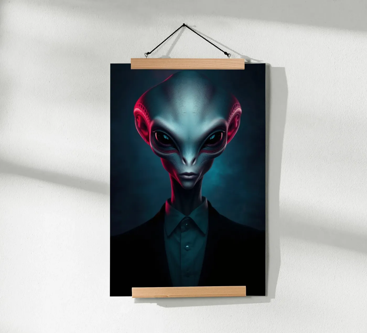 Alien Portrait poster by Not from this planet