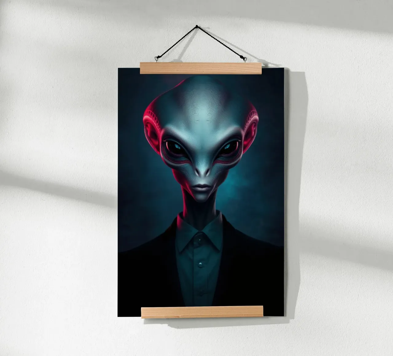 Alien Portrait poster by Not from this planet