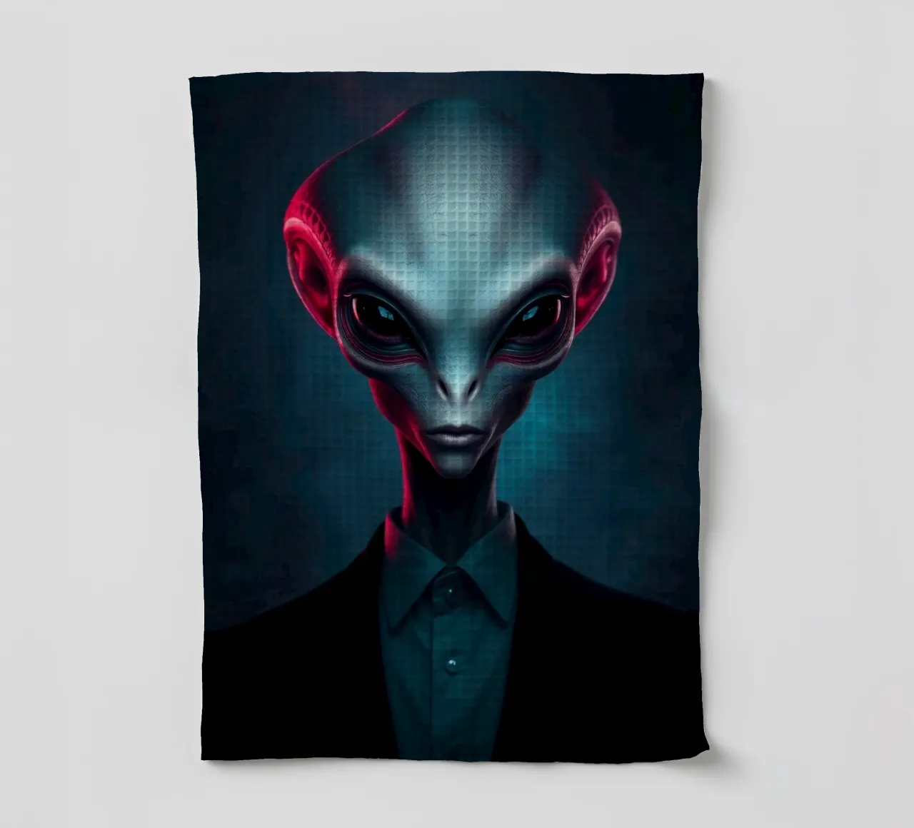 Portrait Alien torchon de Not from this planet