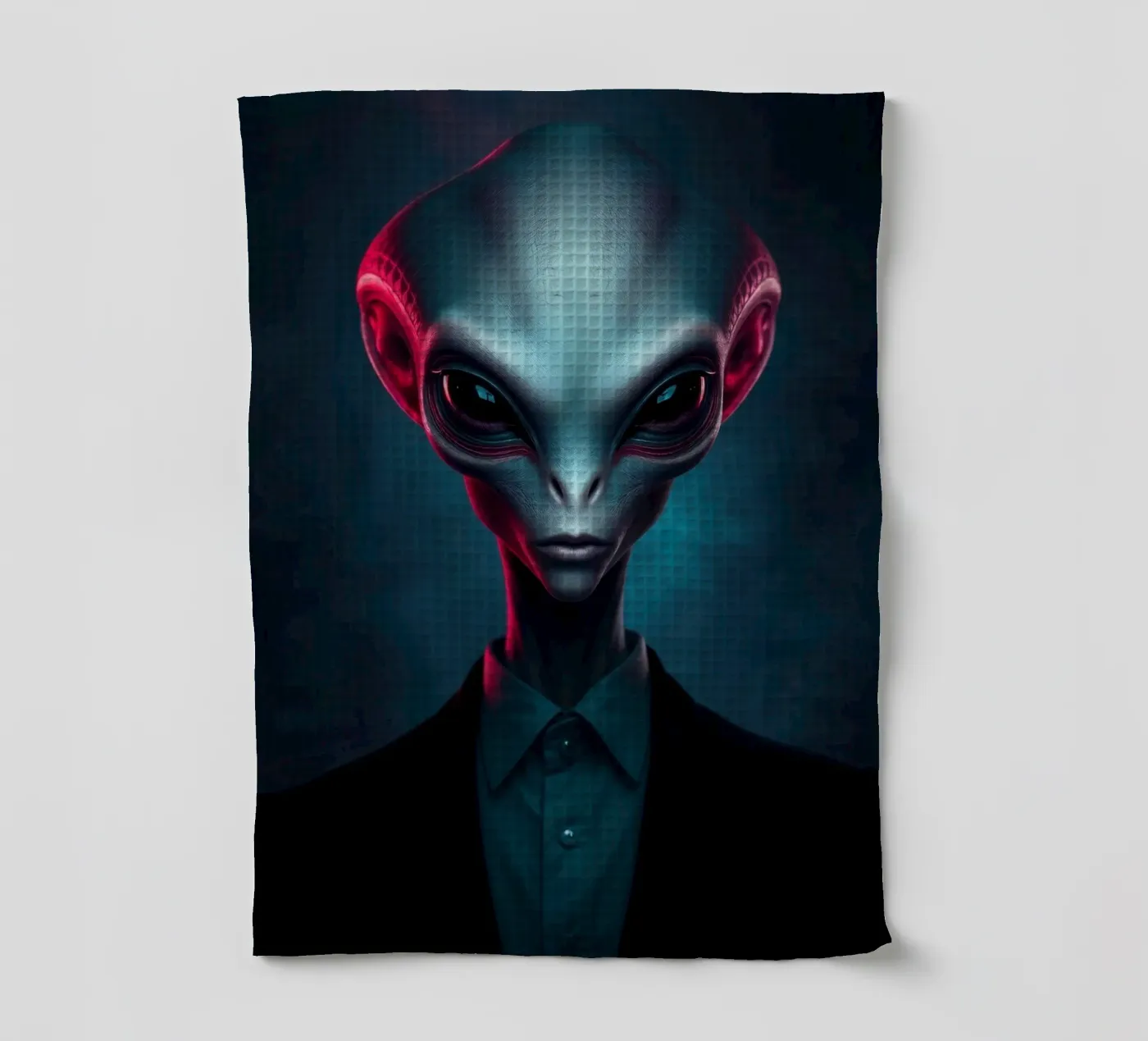 Portrait Alien torchon de Not from this planet