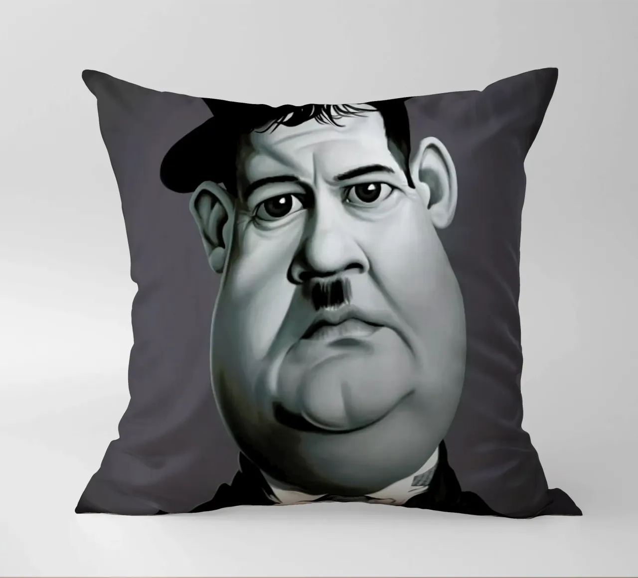 Oliver Hardy cuscino da Rob Art | Illustration