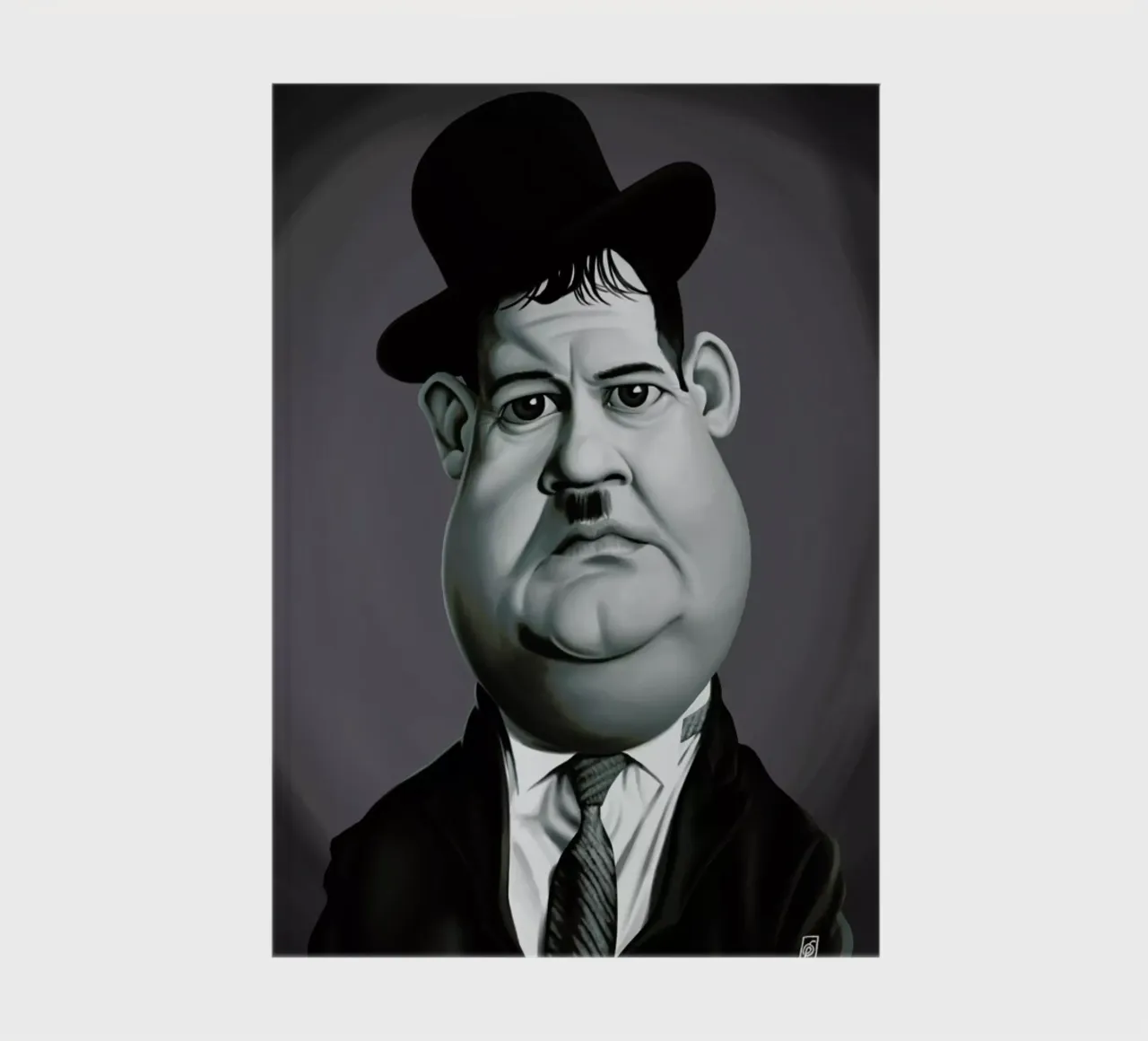 Oliver Hardy notebook by Rob Art | Illustration