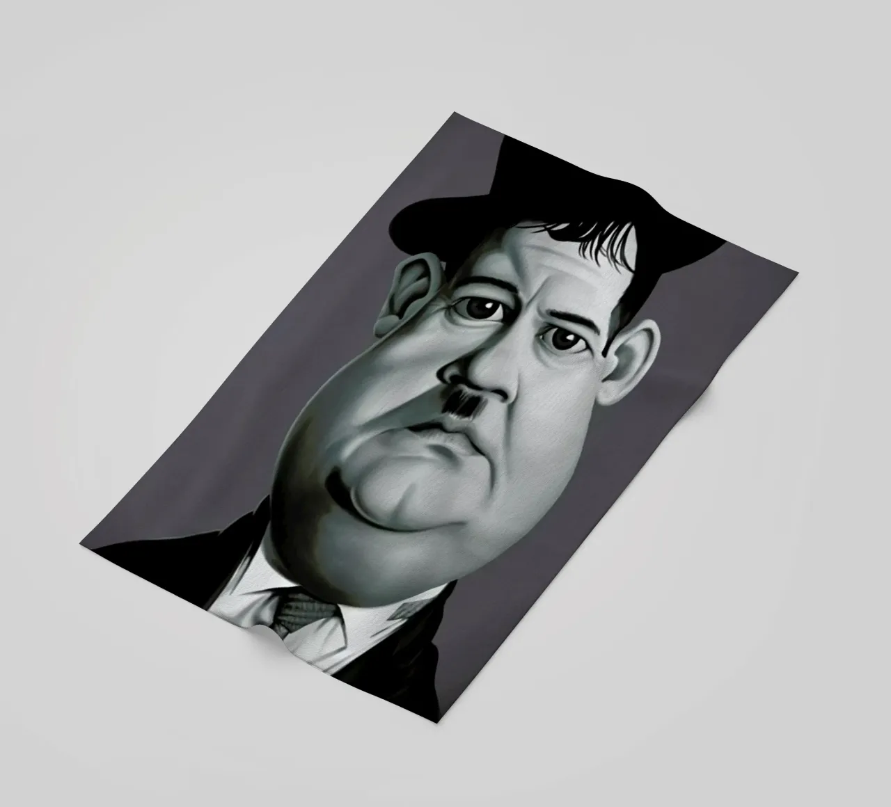 Oliver Hardy telo mare da Rob Art | Illustration
