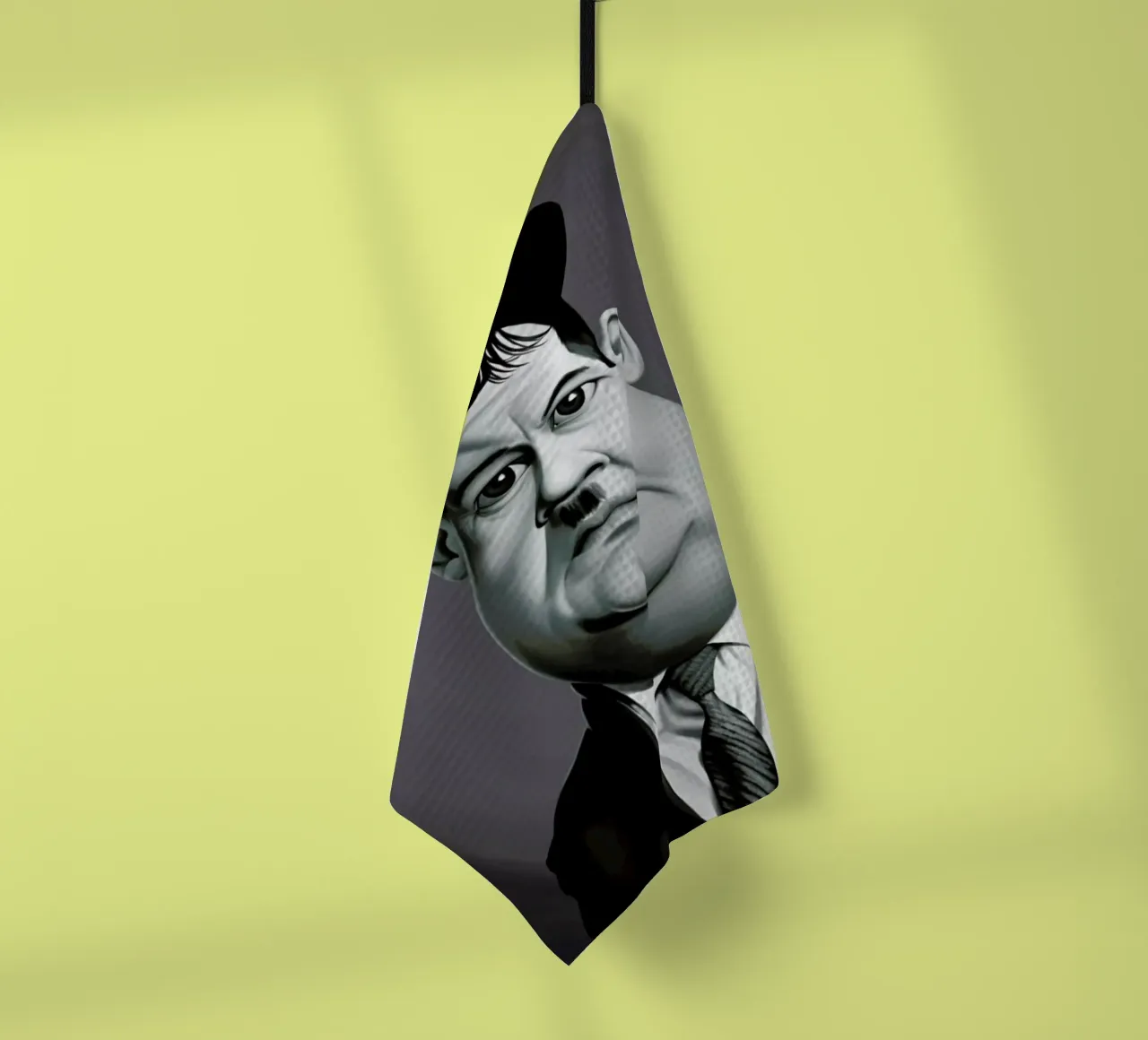 Oliver Hardy canovaccio da cucina da Rob Art | Illustration