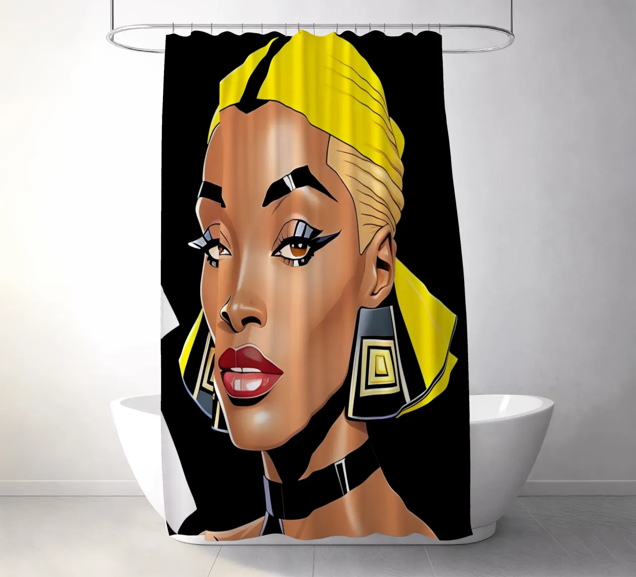 GLAM GODDESS shower curtain by ART DECO