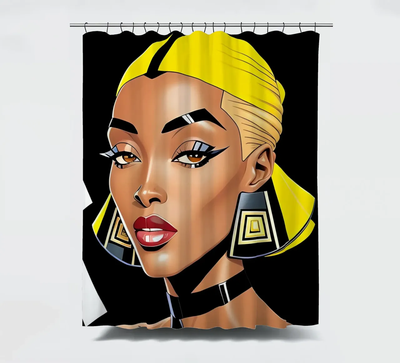 GLAM GODDESS shower curtain by ART DECO