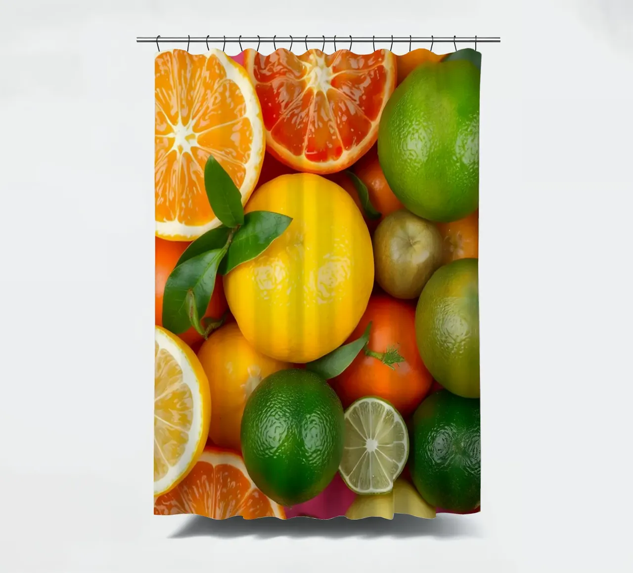 Sortiment an frischen Zitrusfrüchten Duschvorhang von DesignDoodle
