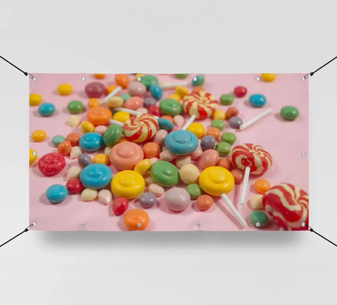 Assortimento di caramelle colorate sparse telo in pvc da DesignDoodle