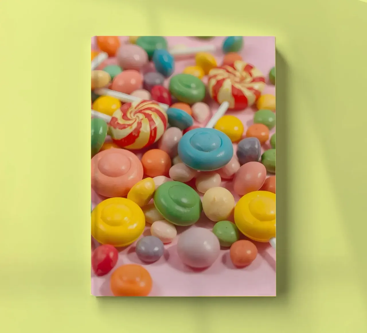 Assortimento di caramelle colorate sparse diario da DesignDoodle