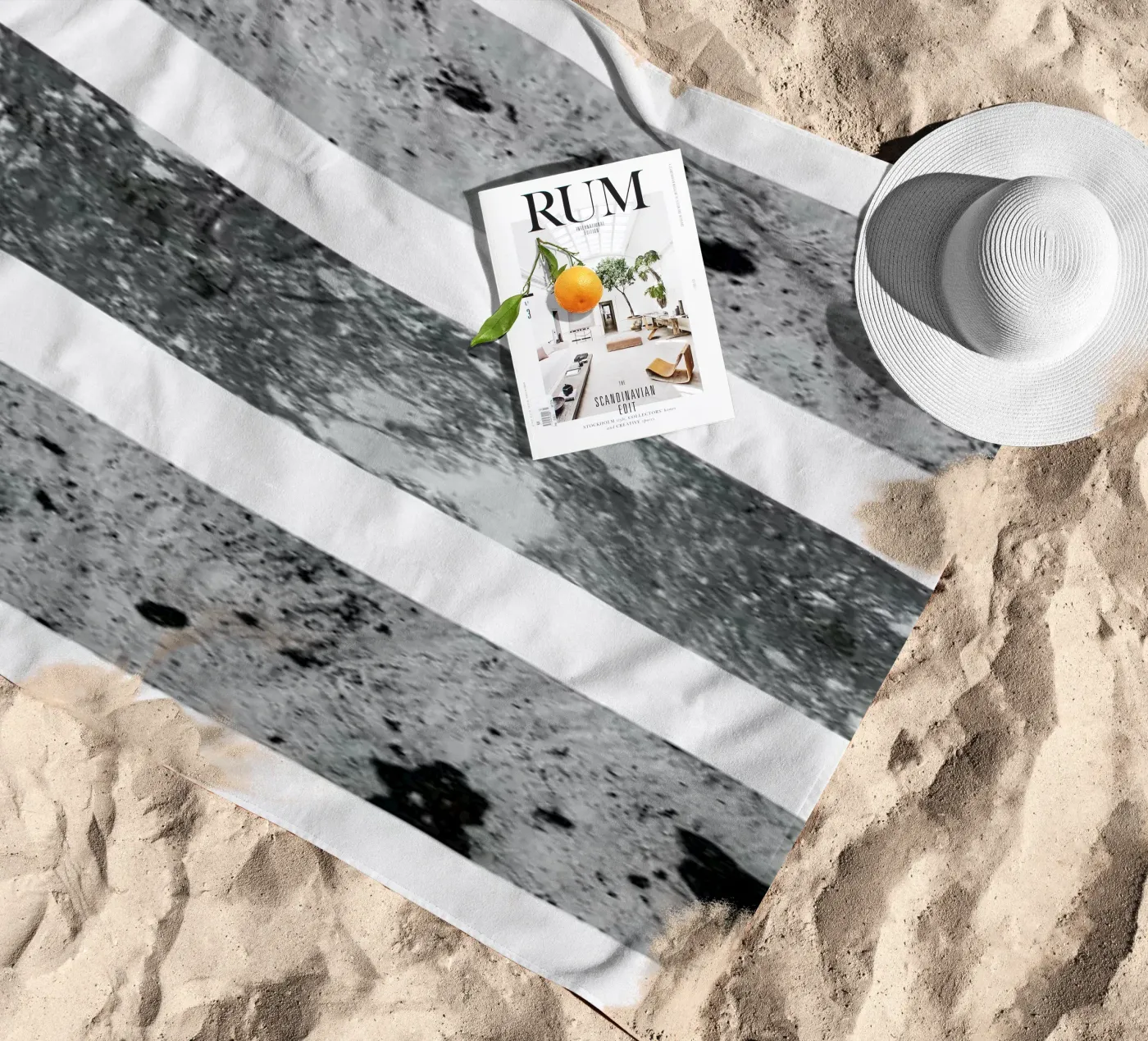 Bars beach towel by Bryon S. White