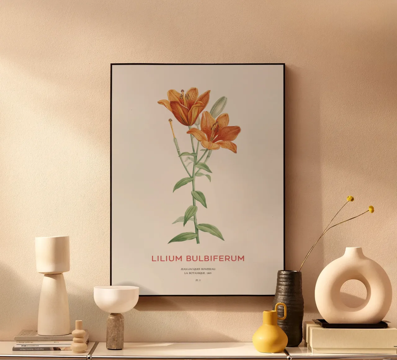 Giglio arancione o Lilium bulbiferum pannello forex da Vintagrafica