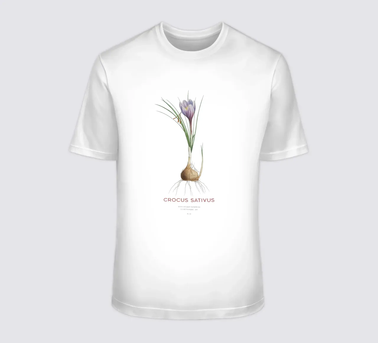 Safran-Krokus oder Crocus sativus T-Shirt von Vintagrafica
